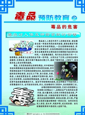筑牢禁毒防線，守護(hù)健康人生——禁毒教育圖文展板